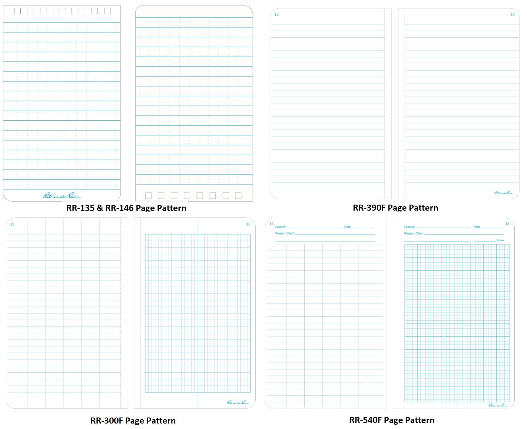 Rite in the Rain All Weather Field Notebooks